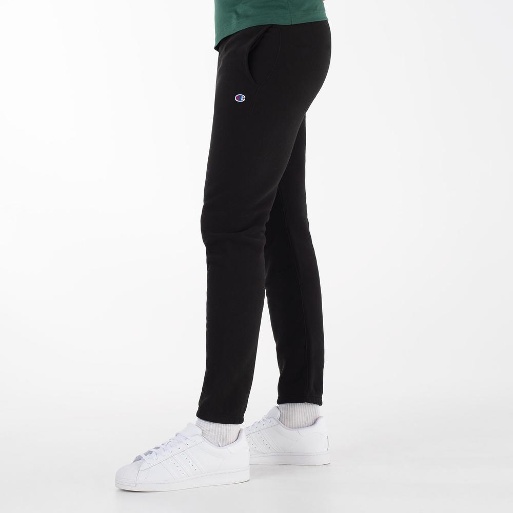 Spodnie Champion Elasticated Cuffs Reverse Weave Joggers 216540-KK001 - czarne