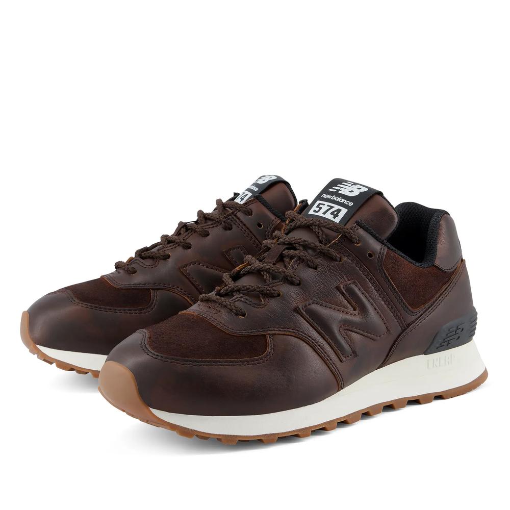 Buty damskie New Balance W574HM - brązowe