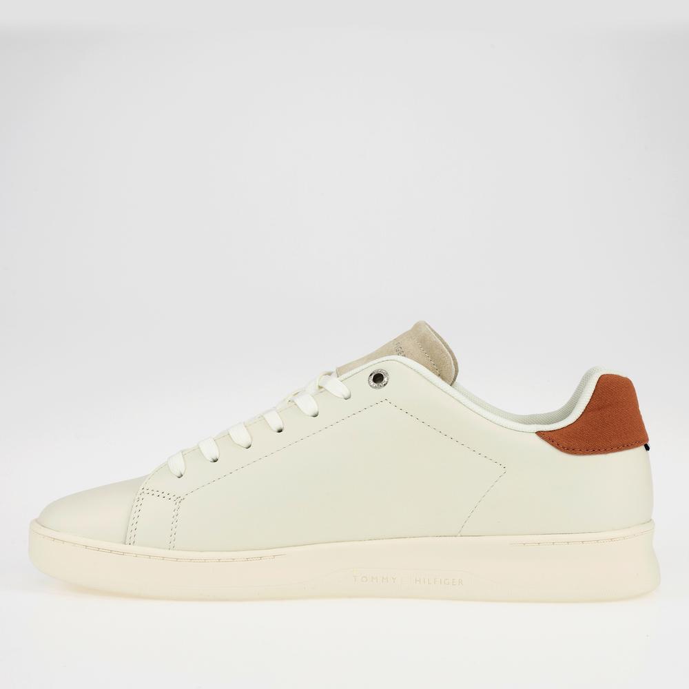 Buty Tommy Hilfiger Retro Court Clean Cupsole FM0FM04246-YBI - białe