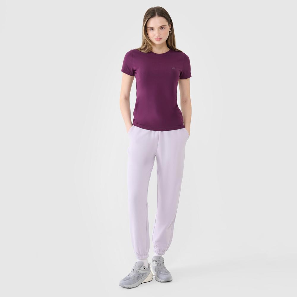 Koszulka damska 4F WSS25TTSHF235150S - fioletowa