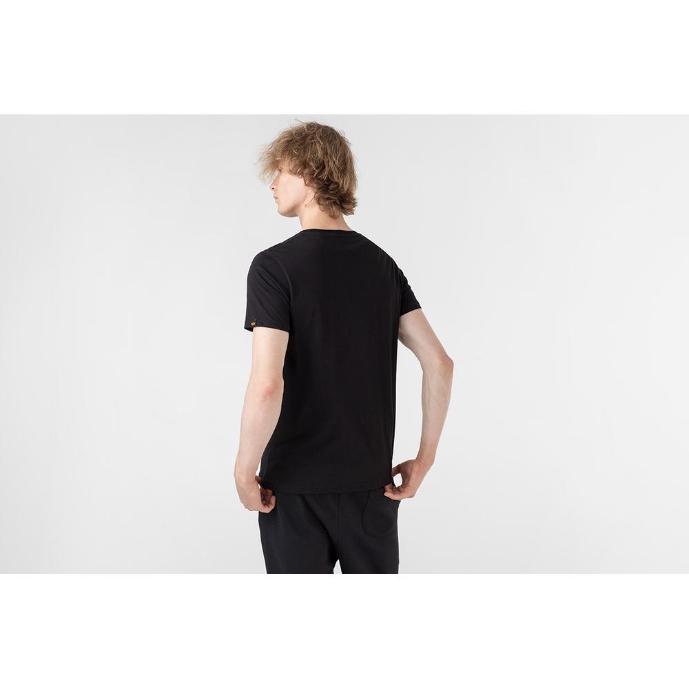 Koszulka Alpha Industries Label T 2 Pack 11853403 - czarna