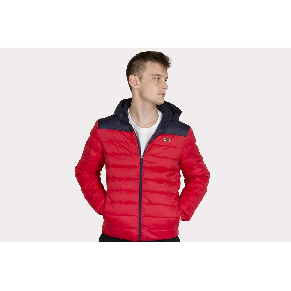 LACOSTE SPORT HOODED WATER-RESISTANT QUILTED JACKET > BH1531-528