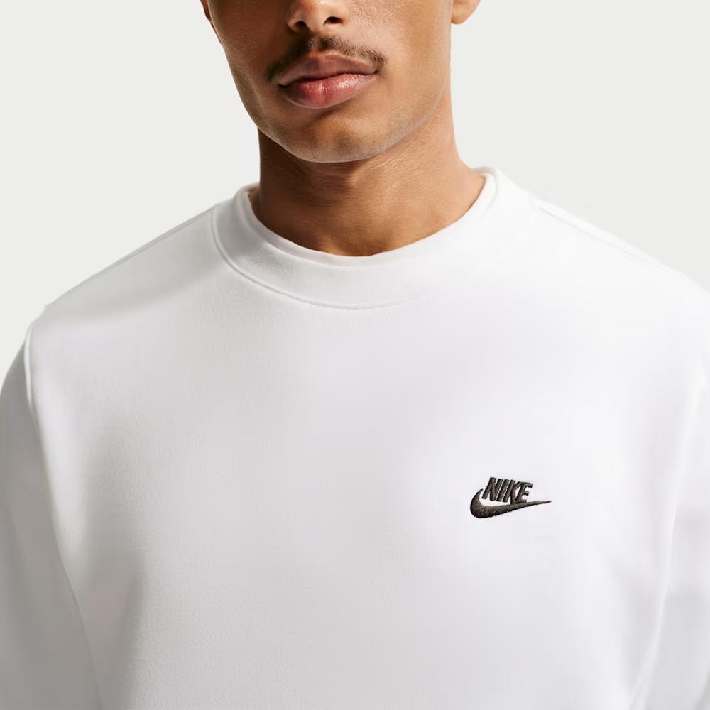 Bluza męska Nike Club French Terry Crew FN3886-100 - biała