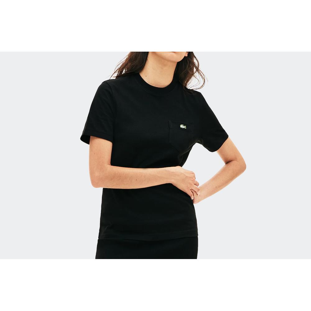 LACOSTE LIVE POCKET HEATHERED COTTON T-SHIRT > TH8073-031