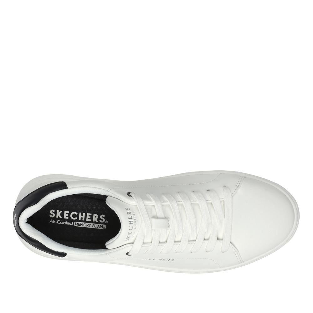 Buty męskie Skechers Court Break - Suit Sneaker 183175WHT - białe