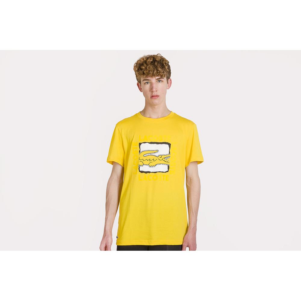 LACOSTE SPORT 3D PRINT T-SHIRT > TH4887-RUZ