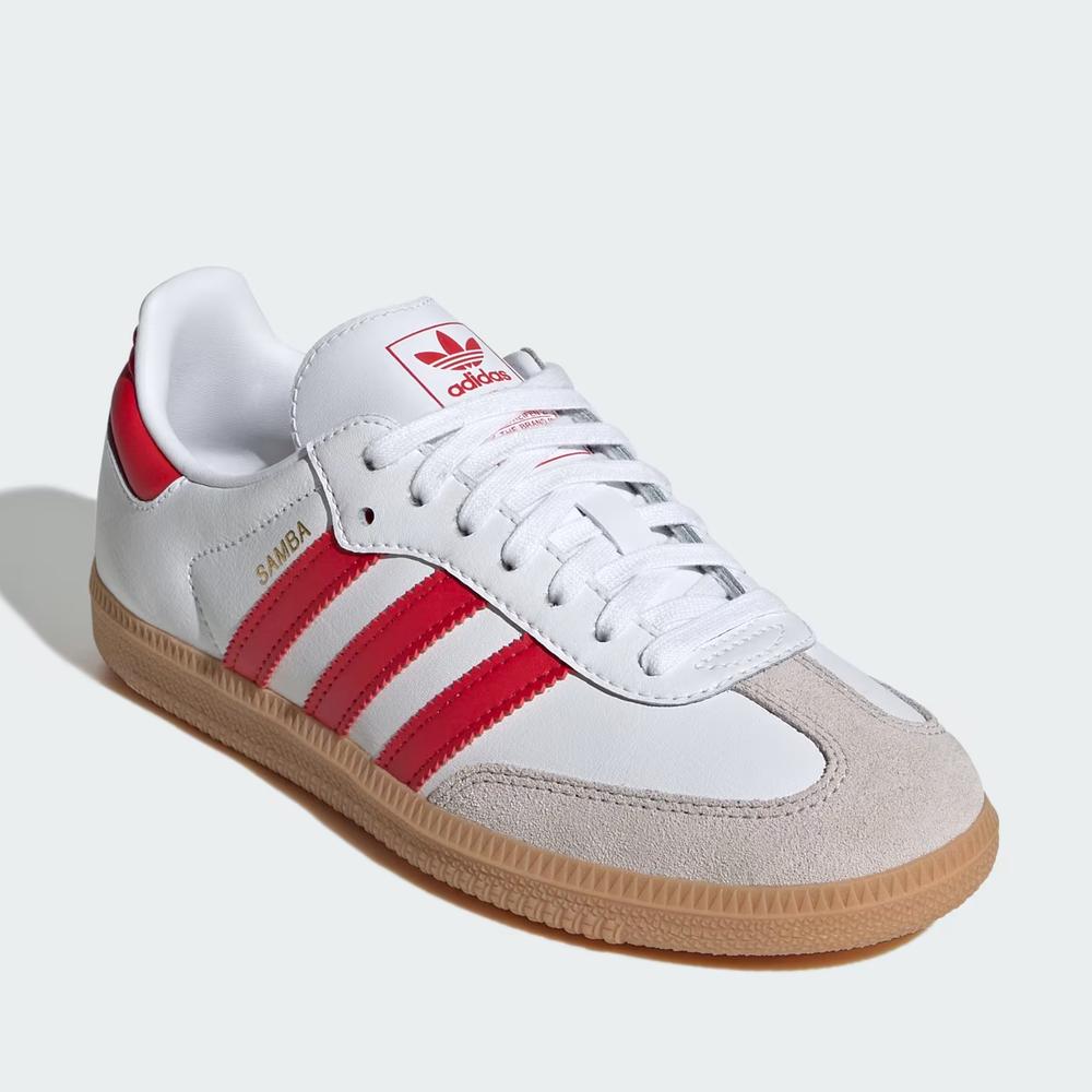 Buty młodzieżowe adidas Originals Samba OG J JQ2833 - białe