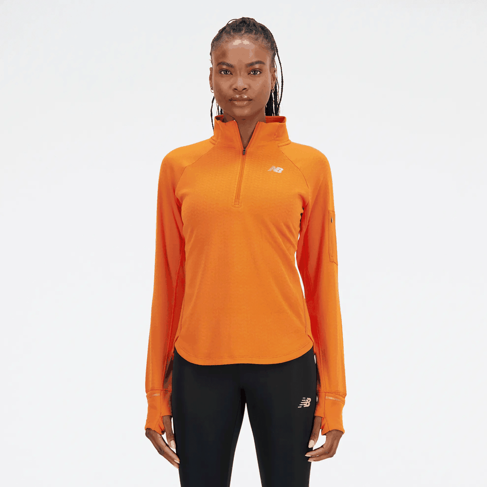 Bluza New Balance WT23252CEN - pomarańczowa