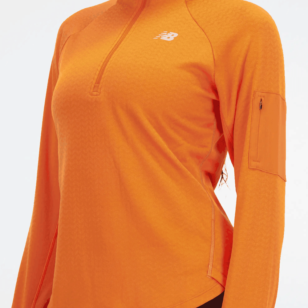 Bluza New Balance WT23252CEN - pomarańczowa