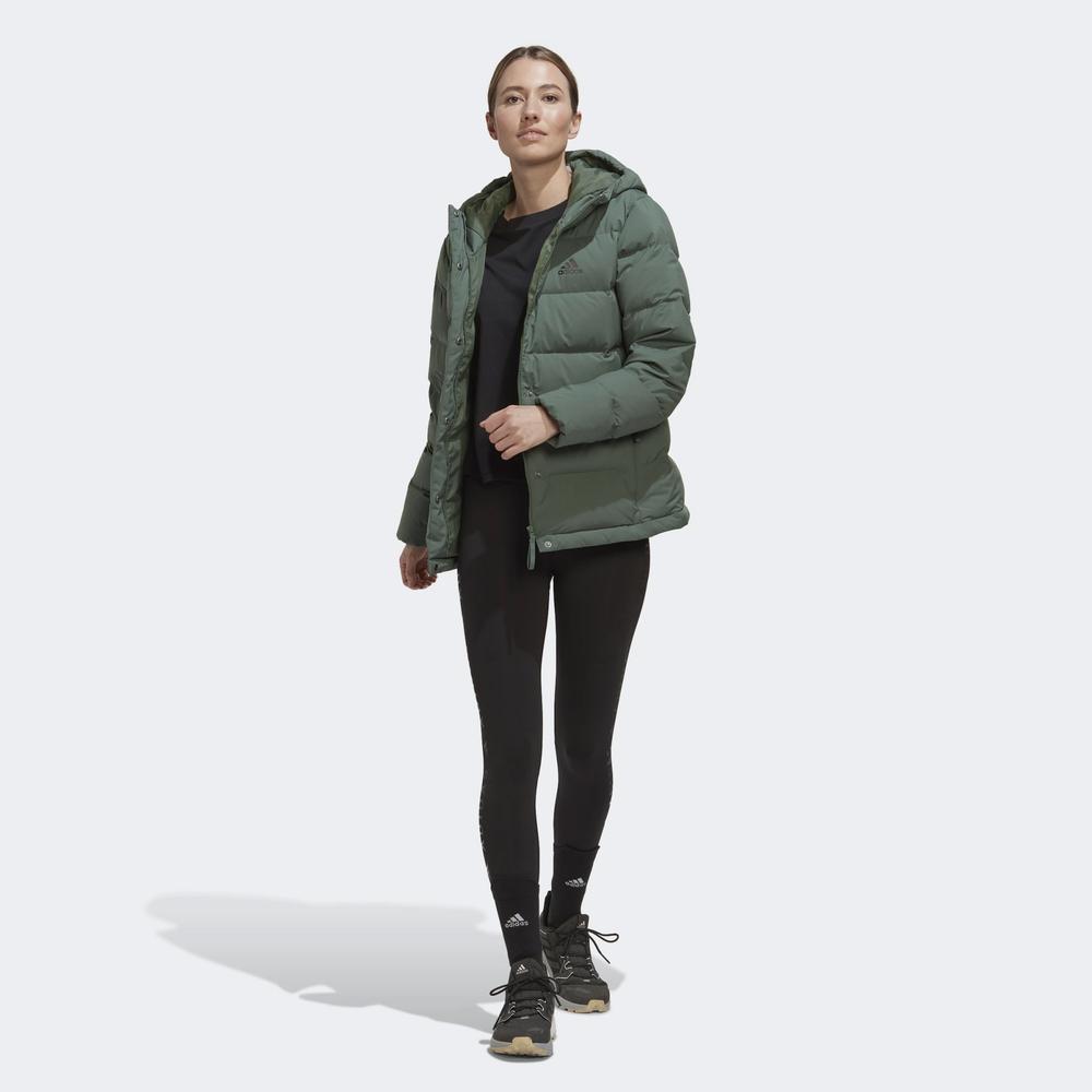 Kurtka adidas Helionic Hooded Down HG8746 - zielona