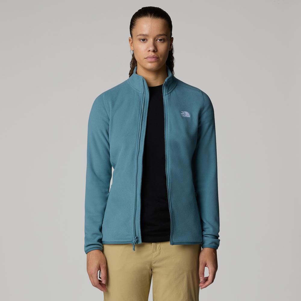 Bluza damska The North Face 100 Glacier Full-Zip Fleece 0A855O4221 - niebieska