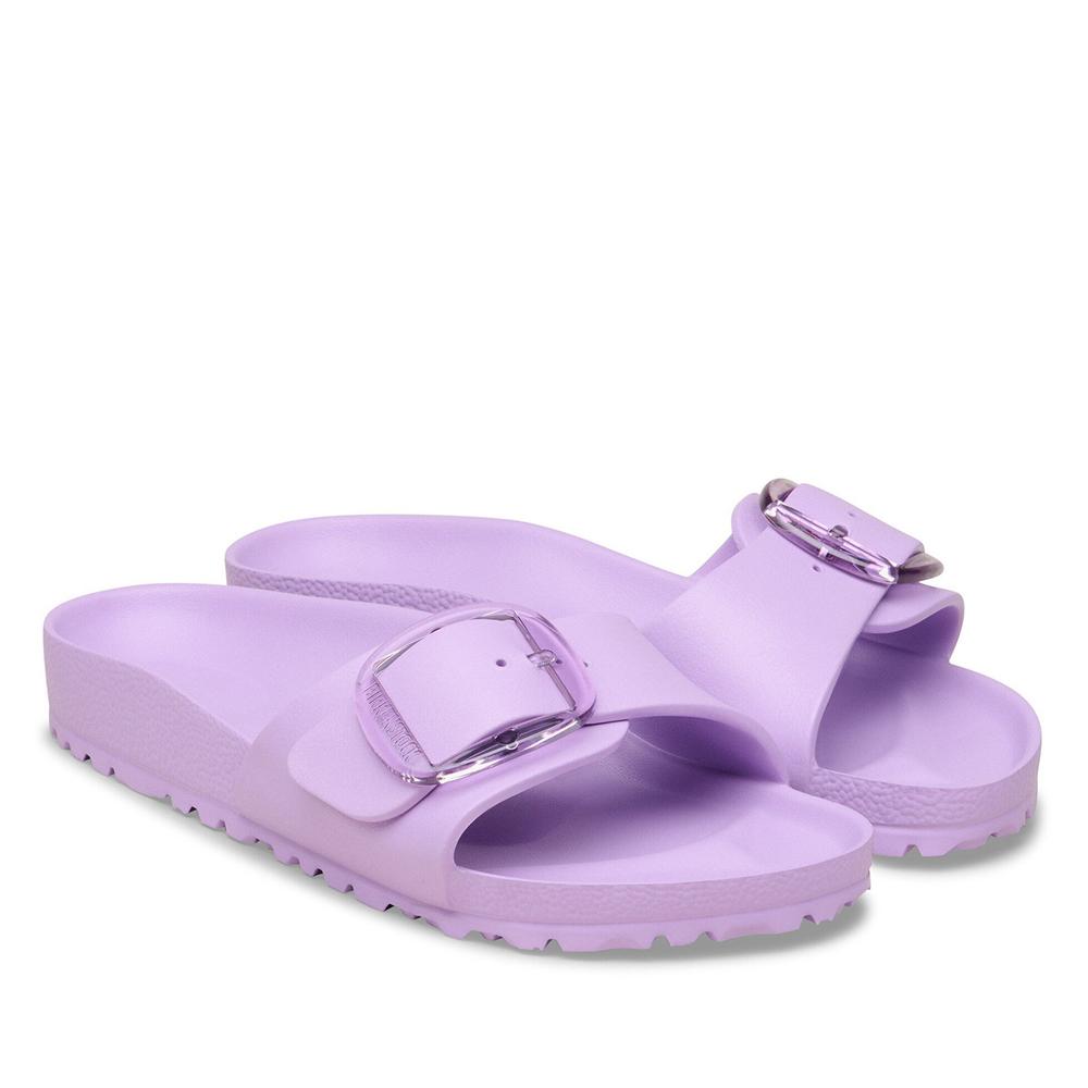 Klapki damskie Birkenstock Madrid Big Buckle 1031257 - fioletowe