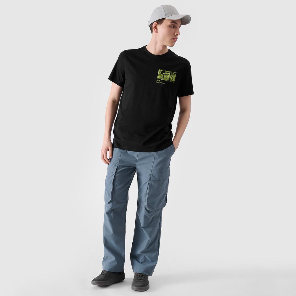 Koszulka męska 4F RSS24TTSHM210620S - czarna