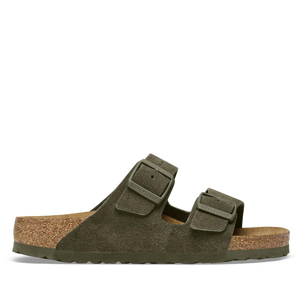 Klapki męskie Birkenstock Arizona 1025657 - zielone