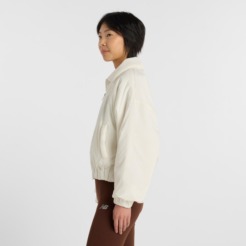 Kurtka damska New Balance WJ61D8YXSST - beżowa