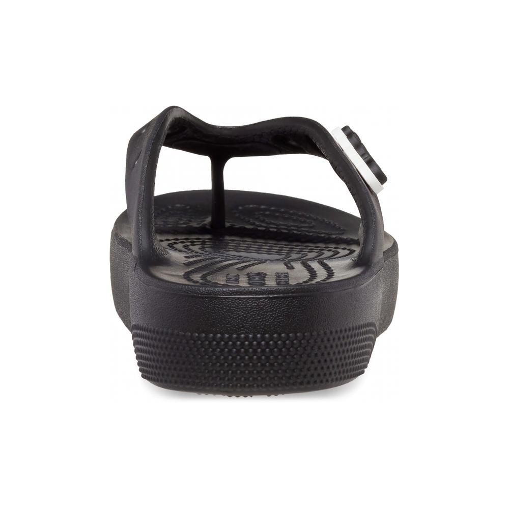 Klapki Crocs Classic Platform Flip 207714-001 - czarne