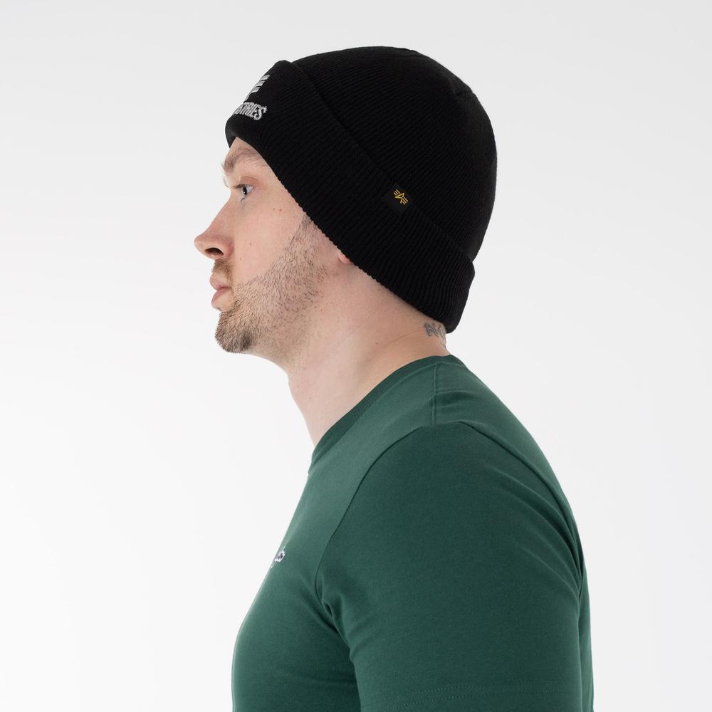 Czapka Alpha Industries 3D Beanie 16891003 - czarna