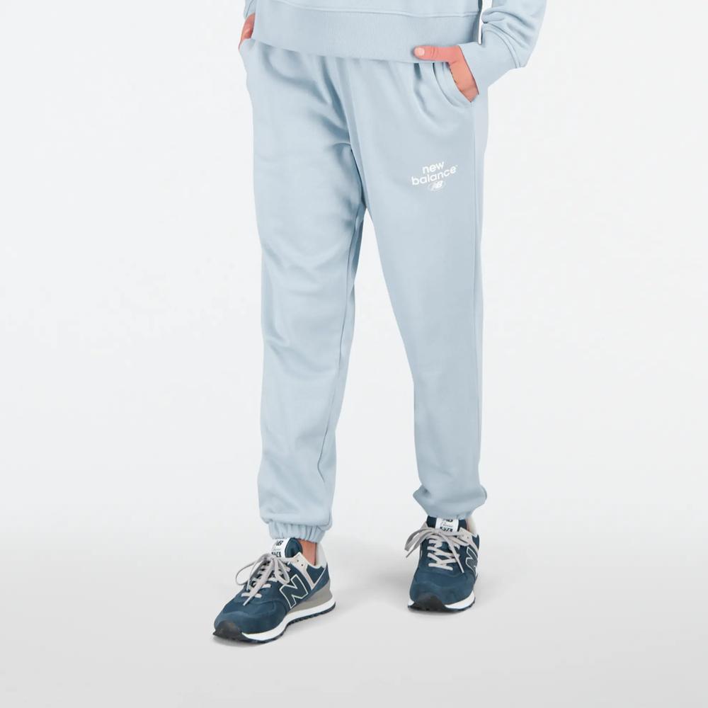 Spodnie New Balance WP31508LAY - niebieskie