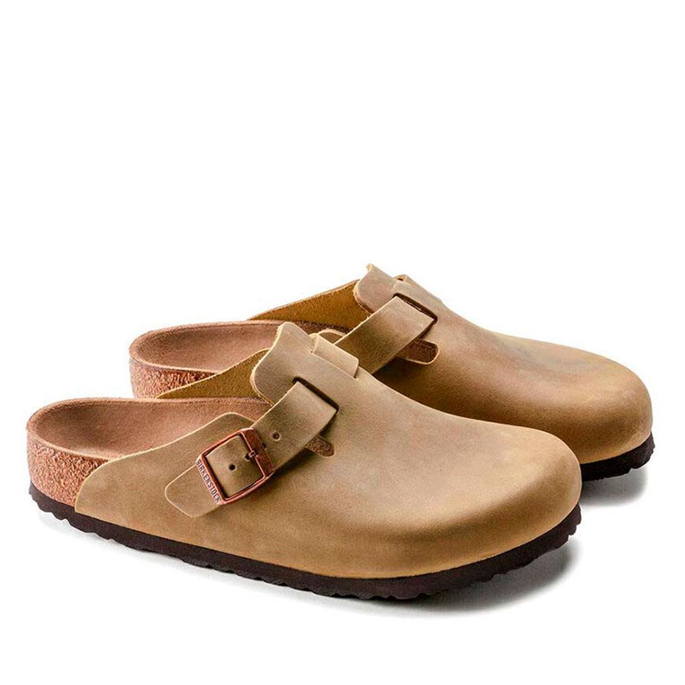 Klapki Birkenstock Boston 960811 - brązowe