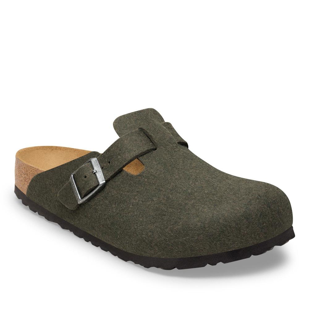 Klapki męskie Birkenstock Boston 1030676 - zielone