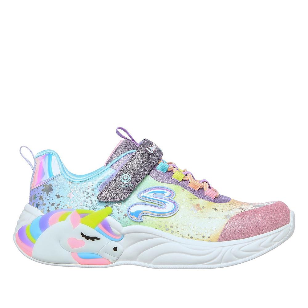 Buty Skechers S Lights Unicorn Dreams 302311LPRMT - multikolor