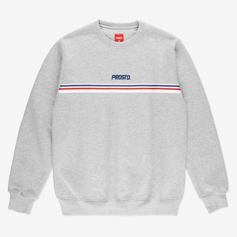 Bluza Prosto Klasyk Crewneck Pate KL231MSWE1051 - szara