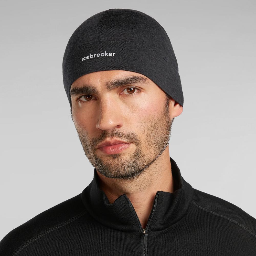 Czapka unisex Icebreaker Merino 200 Oasis 0A56SH0011 - czarna