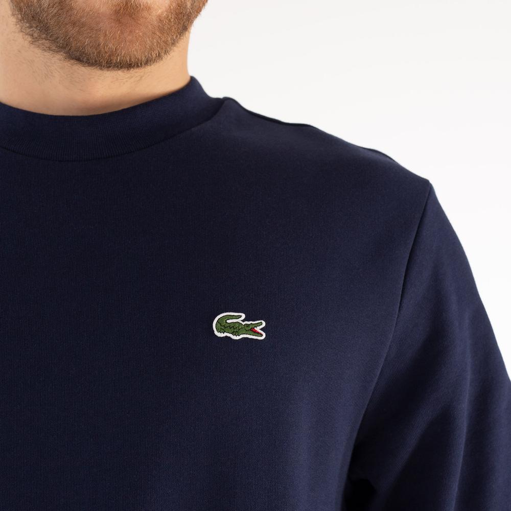 Bluza Lacoste Organic Brushed Cotton Sweatshirt SH9608-166 - granatowa