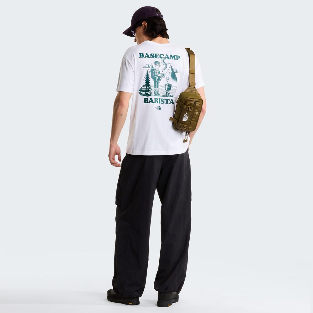 Koszulka męska The North Face Basecamp Barista 0A8JAAVD91 - biała