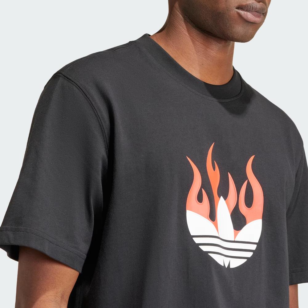 Koszulka adidas Originals Flames Logo IS0178 - czarna