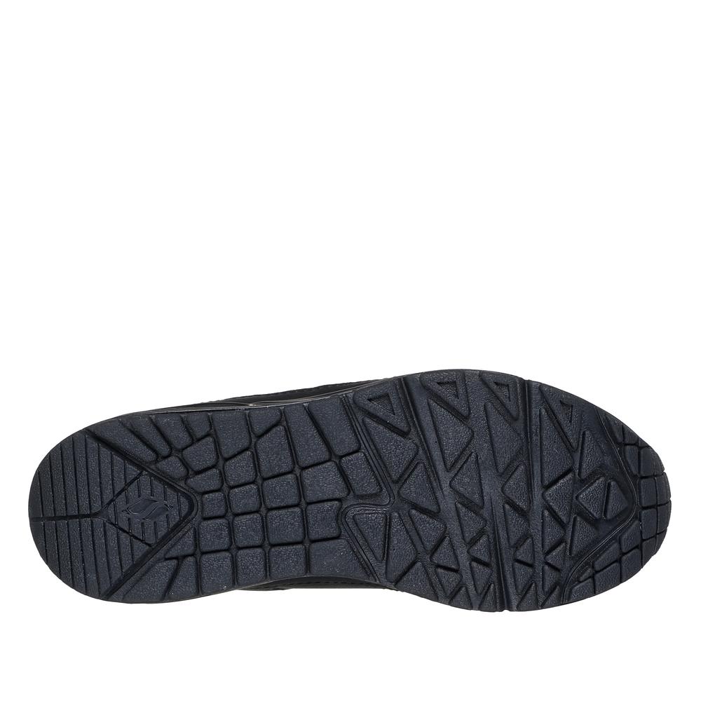 Buty młodzieżowe Skechers Uno Gen 1 Class Edge 417004LBBK - czarne