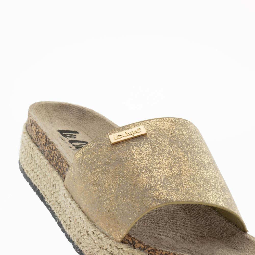 Klapki damskie Lee Cooper LCW-24-35-2507L - beżowe