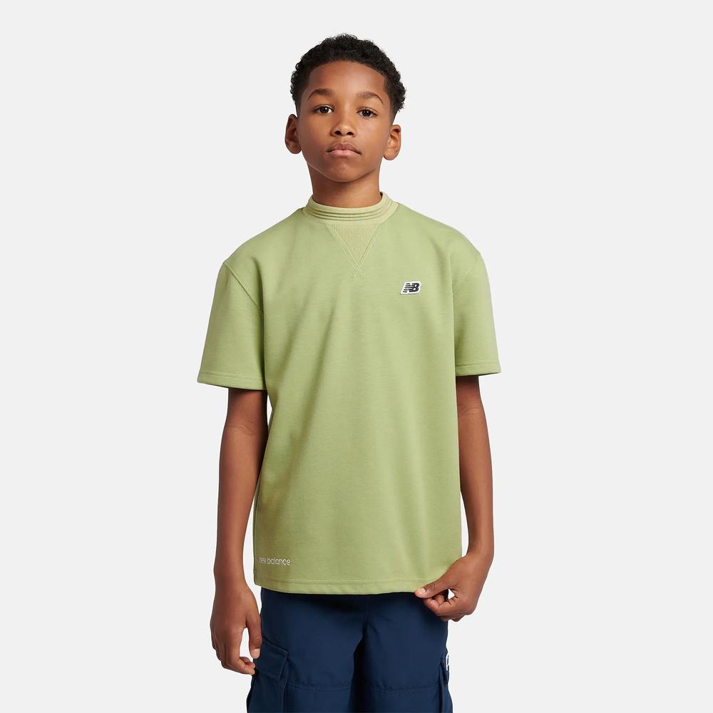 Koszulka dziecięca New Balance LAKB0191EEN - zielona