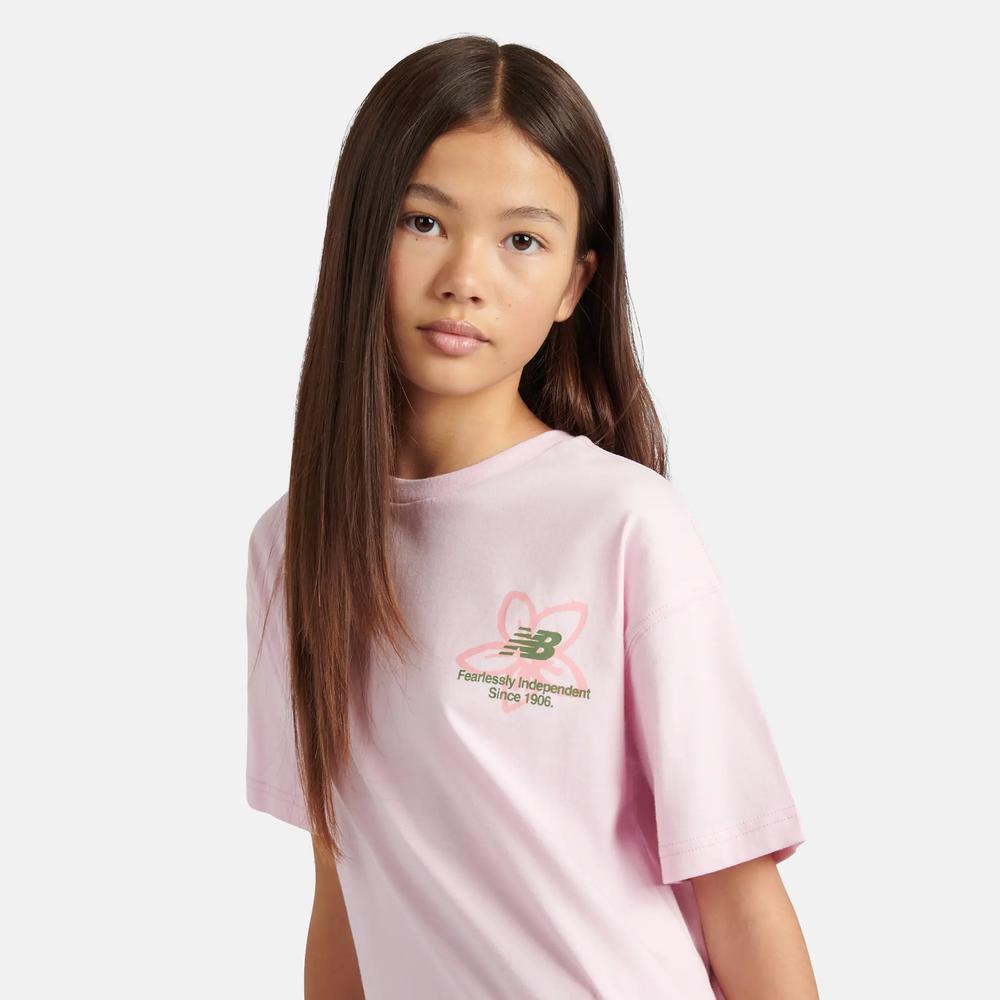 Koszulka dziecięca New Balance YT6124R8LIR - różowa