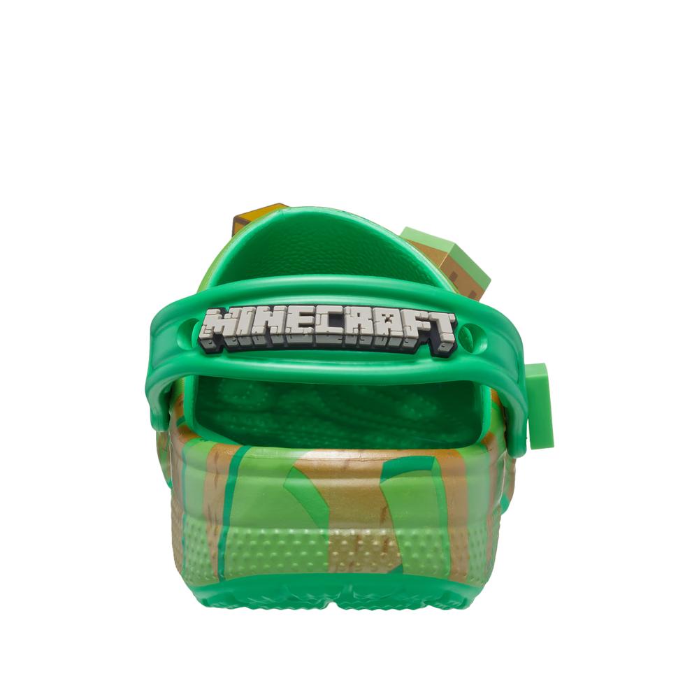 Klapki Crocs Kid's Minecraft Elevated Clog 208473-90H - zielone