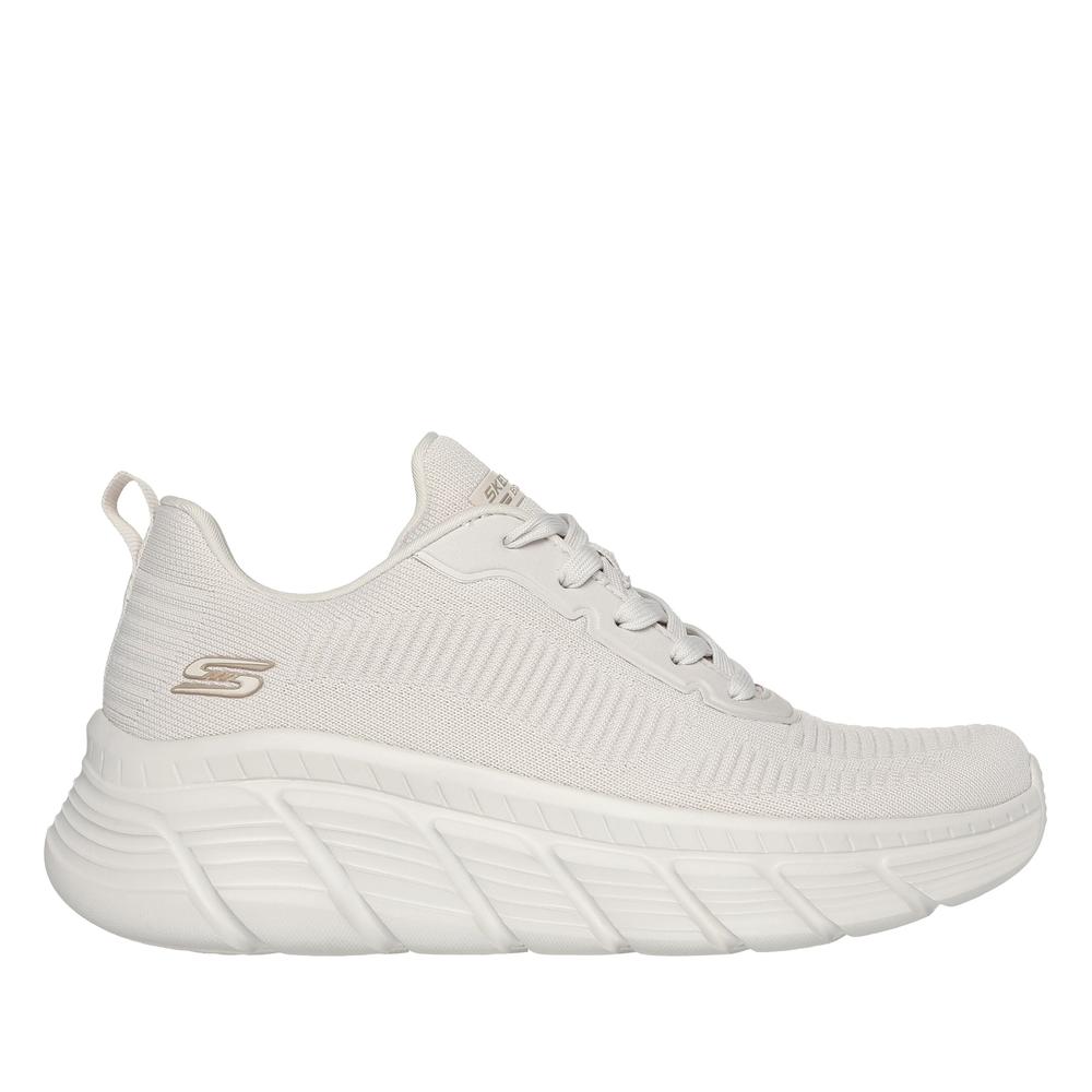Buty damskie Skechers Bobs Sport B Flex Hi Flying Hi 117385OFWT - białe