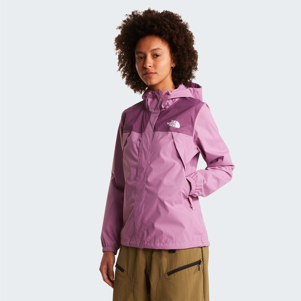 Kurtka damska The North Face Antora Rain Jacket 0A8BKDK221 - fioletowa