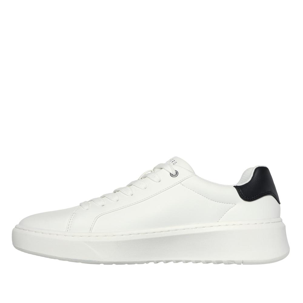 Buty męskie Skechers Court Break - Suit Sneaker 183175WHT - białe