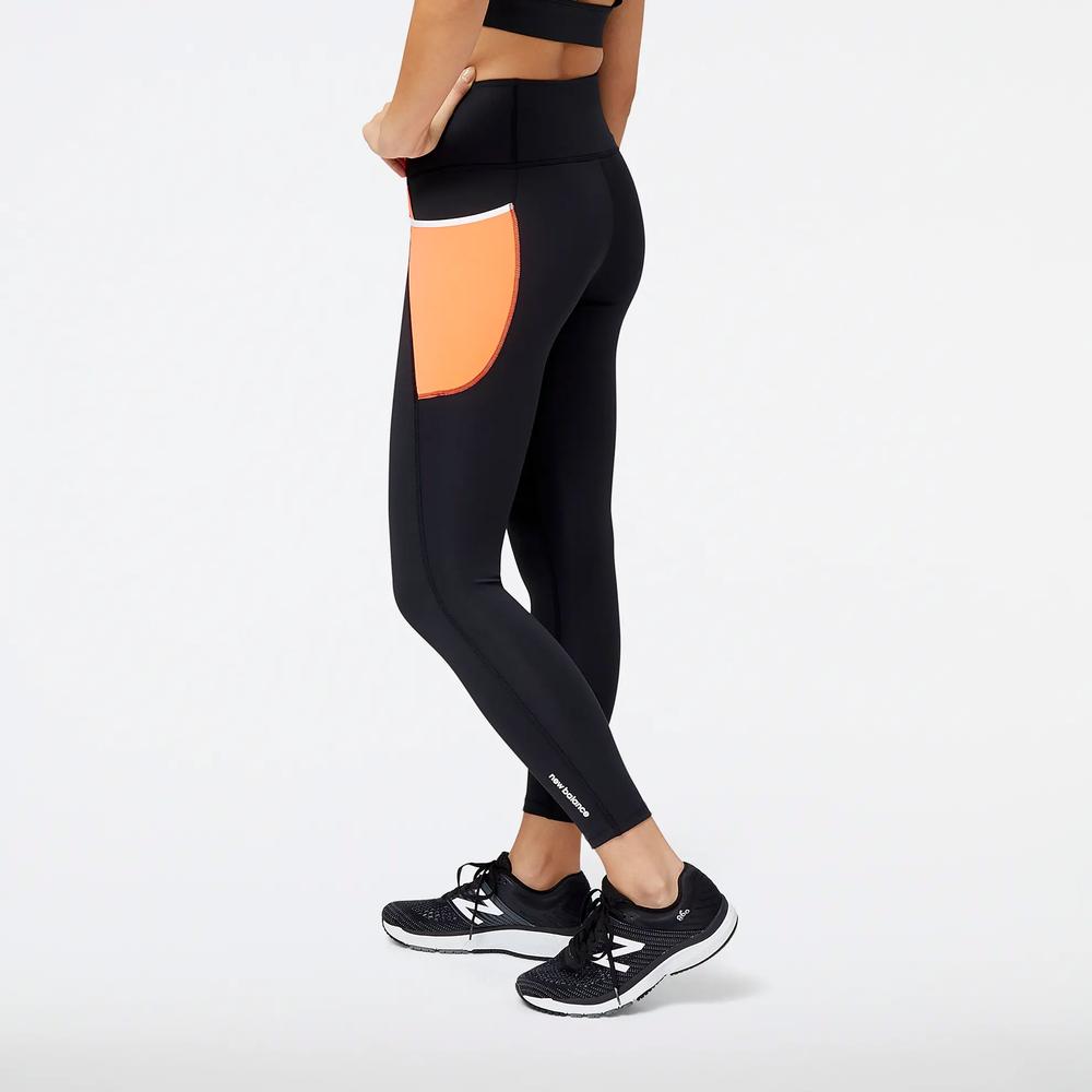 Legginsy New Balance WP21112NDF - czarne