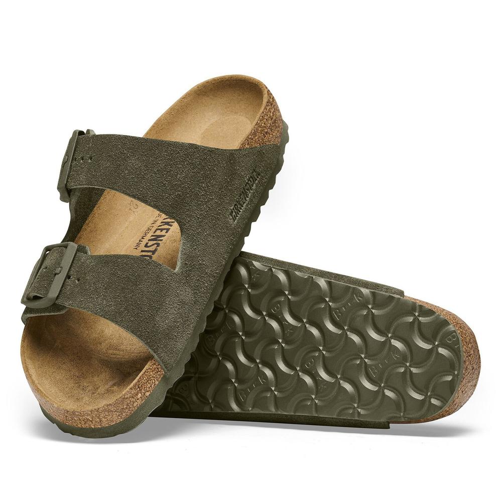 Klapki męskie Birkenstock Arizona 1025657 - zielone