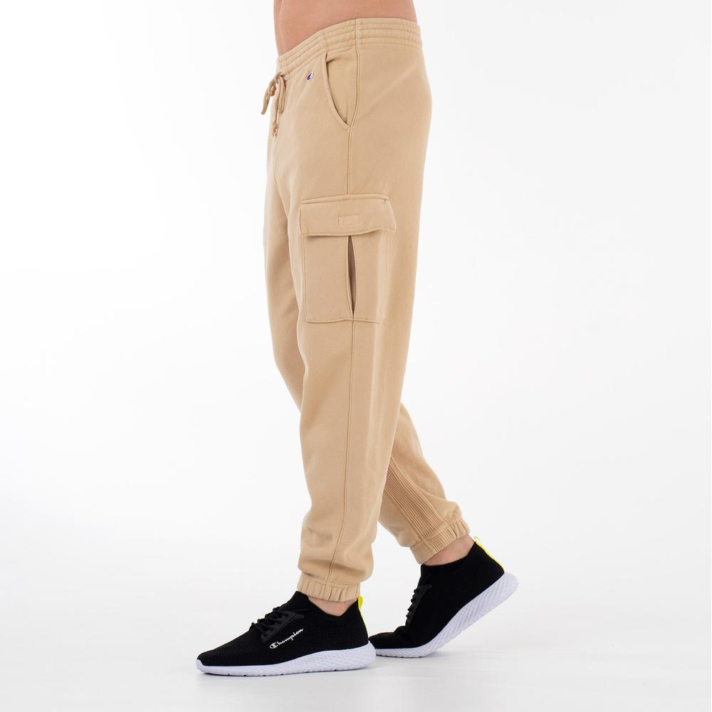 Spodnie Champion Elastic Cuff Cargo Pants 218645-MS039 - beżowe