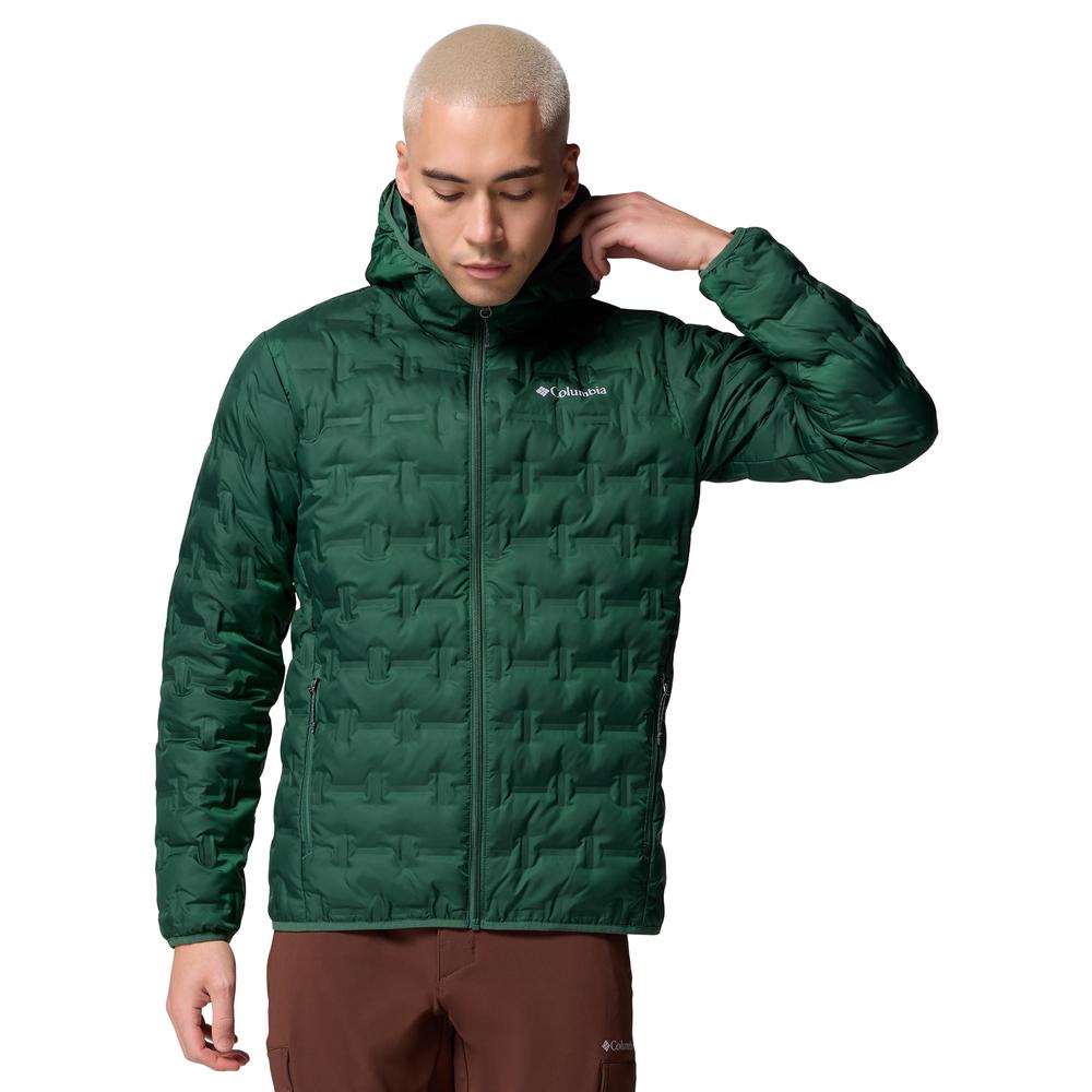 Kurtka męska Columbia Delta Ridge II Down Hooded 2086222375 - zielona