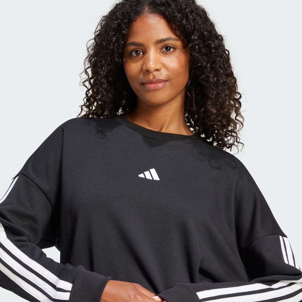 Bluza damska adidas Sportswear Essentials 3-Stripes French Terry JE0016 - czarna