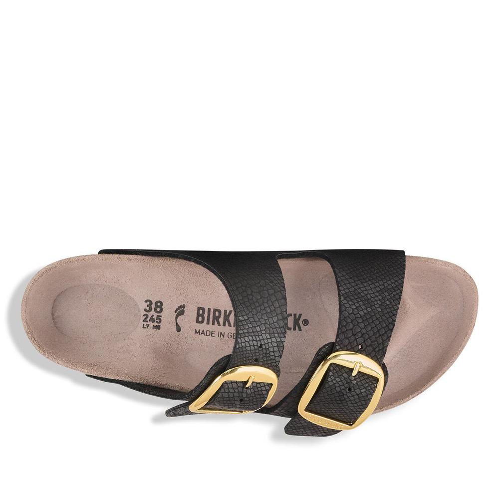 Klapki damskie Birkenstock Arizona Big Buckle 1032881 - czarne