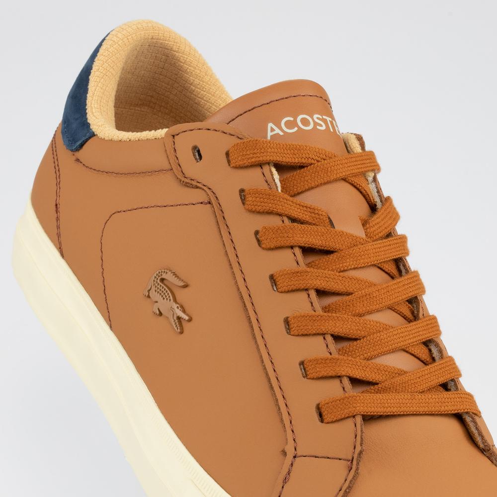 Buty Lacoste Powercourt 744SMA0027-2M9 - brązowe