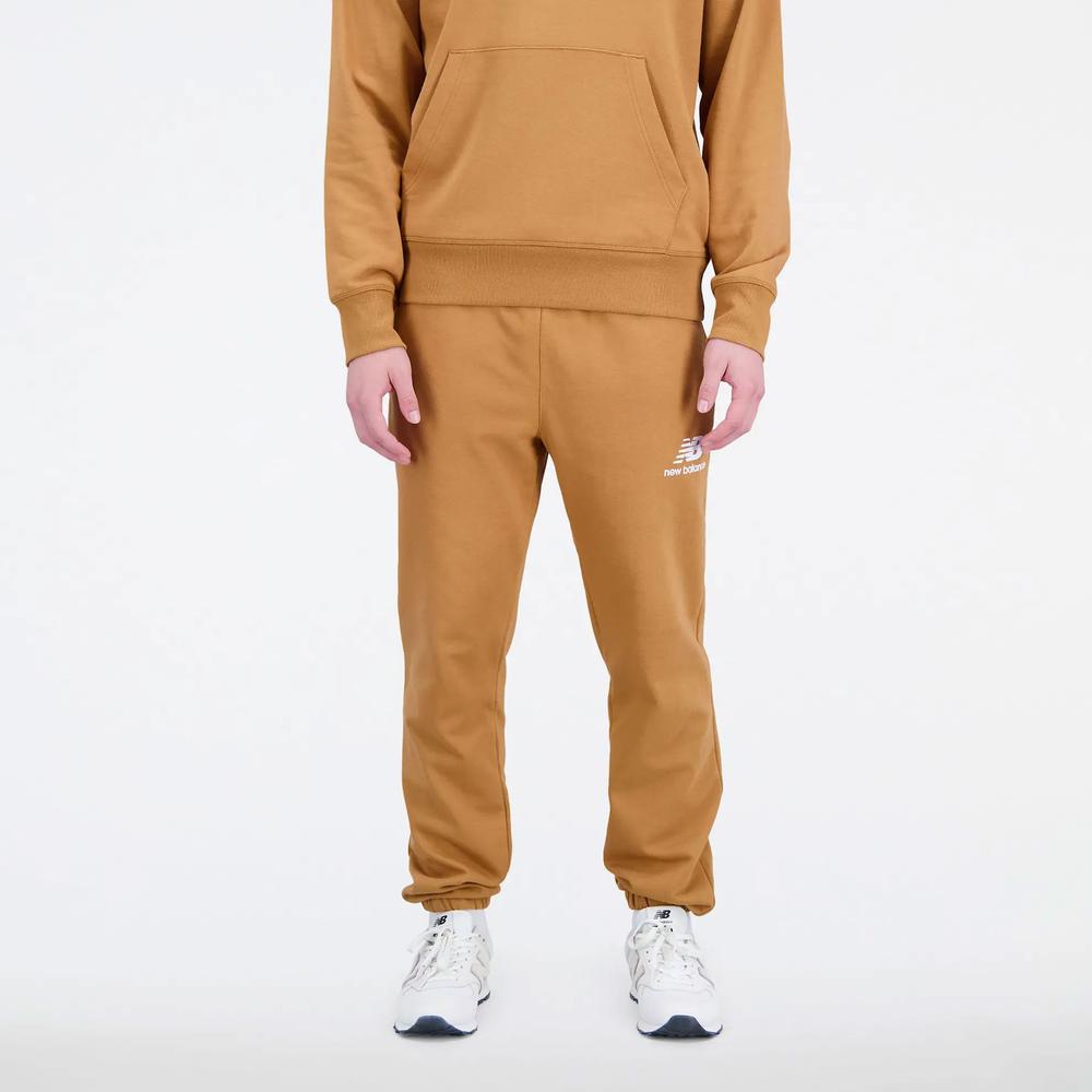 Spodnie New Balance MP31539TOB - brązowe