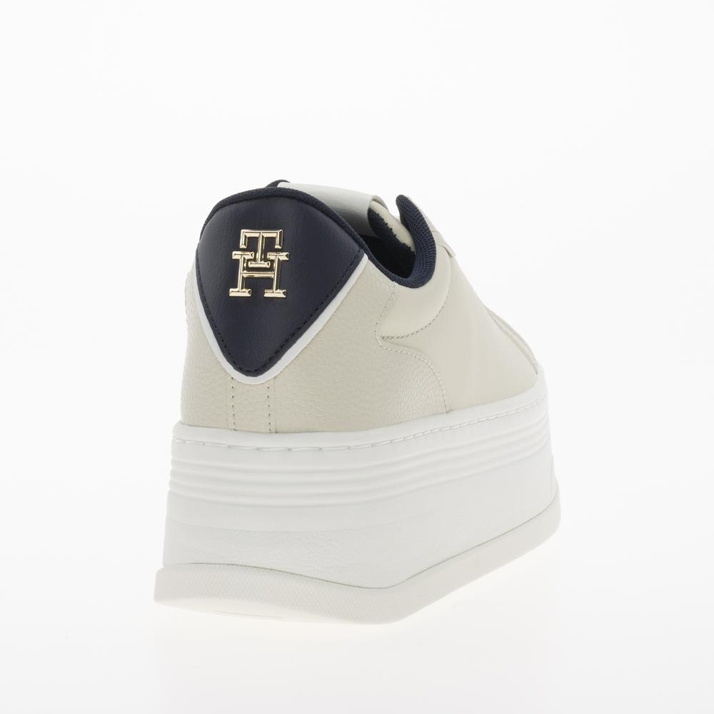 Buty Tommy Jeans Platform Sneaker Triangle FW0FW08115-ACG - beżowe
