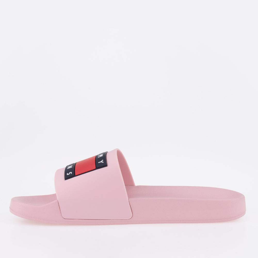 Klapki Tommy Jeans Flag Pool EN0EN02115-TH2 - różowe