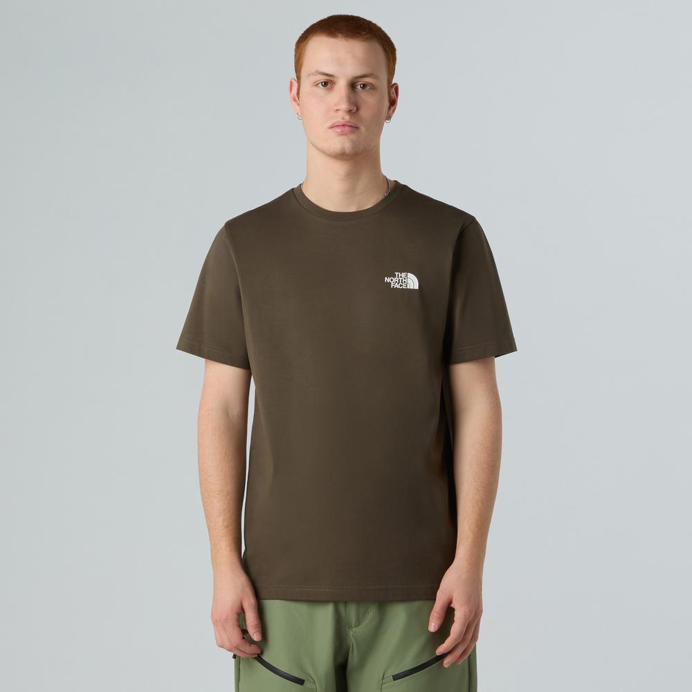 Koszulka męska The North Face Simple Dome 0A87NG21L1 - zielone