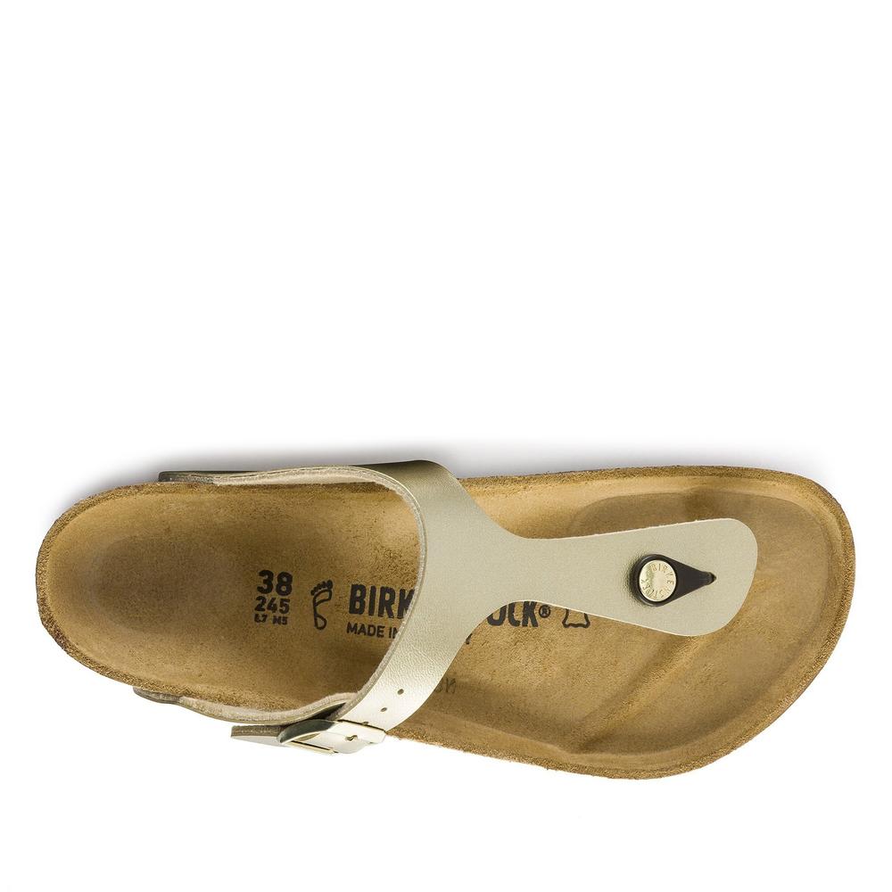 Japonki damskie Birkenstock Gizeh 1016108 - złote